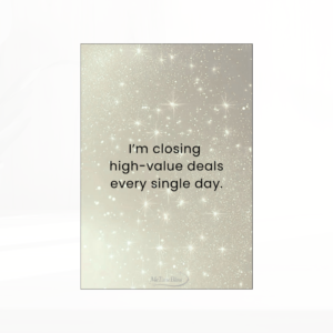 golden rain: premium real estate affirmation deck