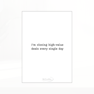 golden rain: premium real estate affirmation deck
