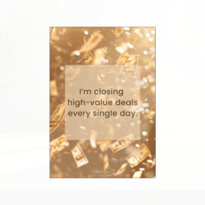 golden rain: premium real estate affirmation deck